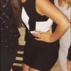 BCBGMAXAZRIA Body-con dress with peplum